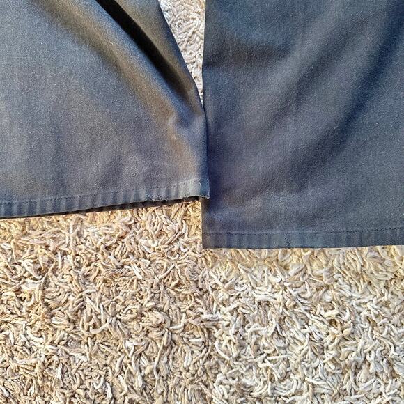 Dickies Black Faded Chino Pants Logo Workwear Mens 34x32 - Picture 9 of 13